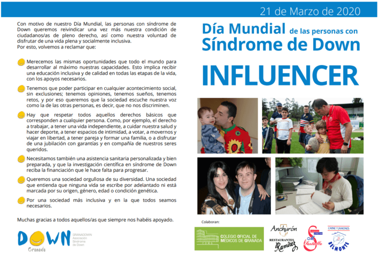 Material del Día Mundial del Síndrome de Down 2020