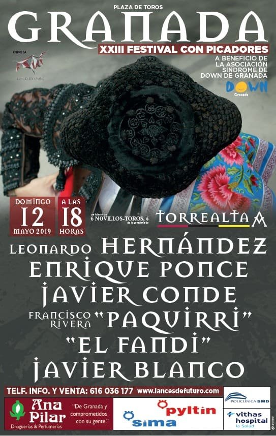 Cartel del festival taurino de Granadown de 2019